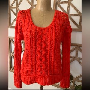 Red Free People Sweater